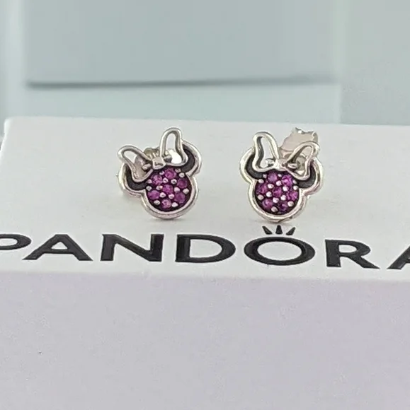 Pandora Jewelry Pandora Disney Minnie Mouse Sparkling Earrings